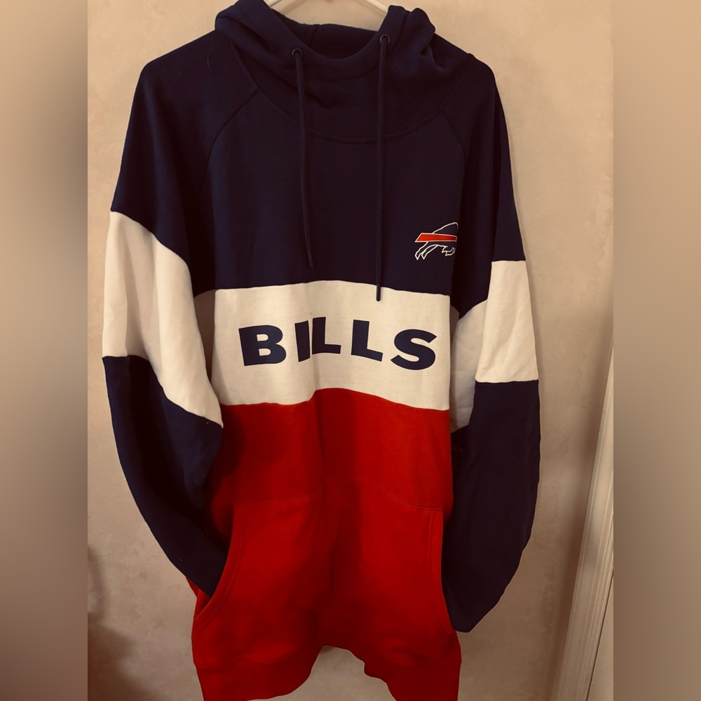 Buffalo Bills New Era Color-block Pullover Hoodie - NEW